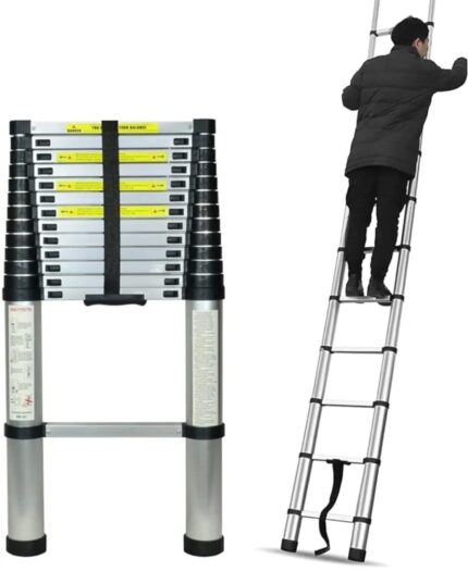 Échelle télescopique multi-fonctions. Facile à utiliser et facile à transporter
